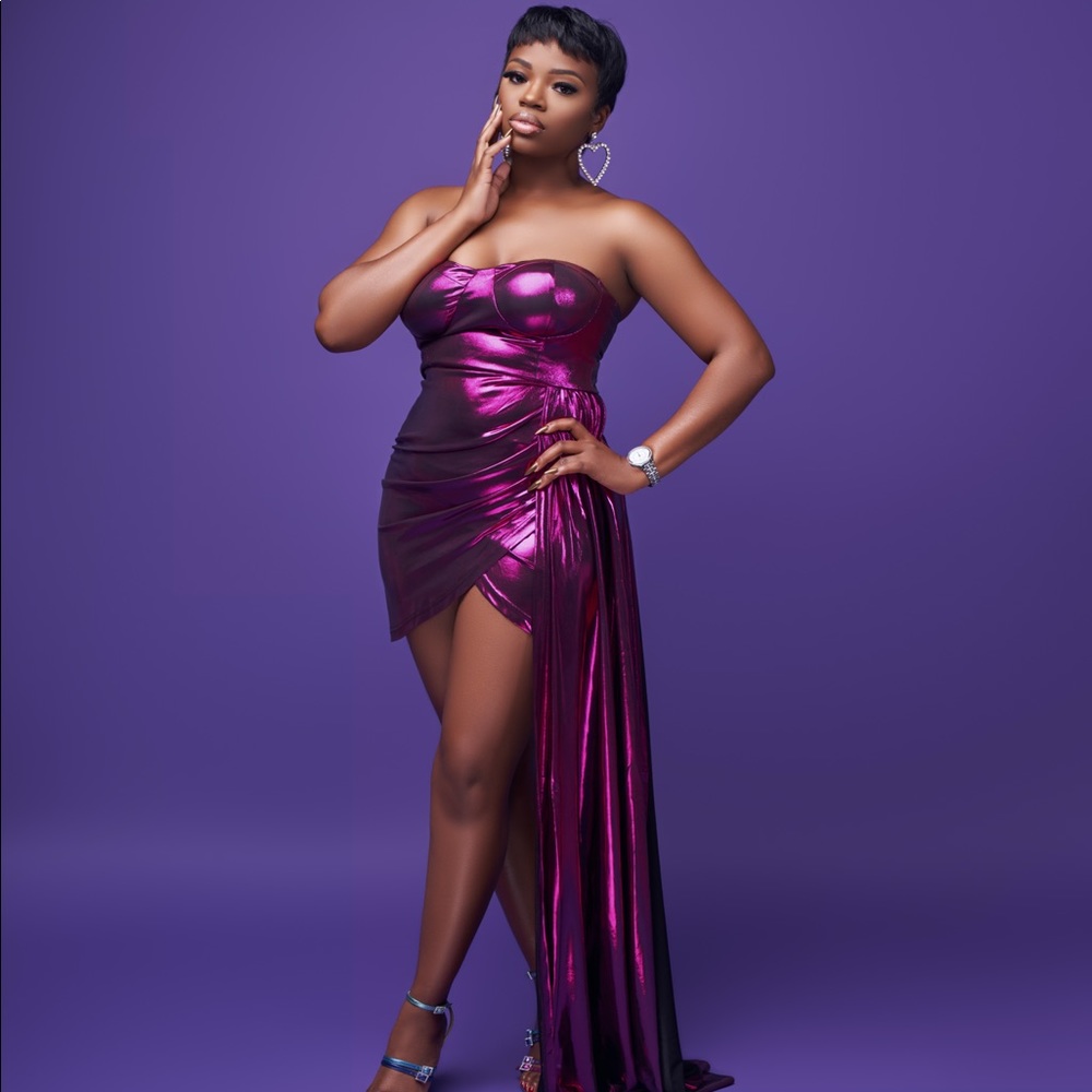 Metallic dress
